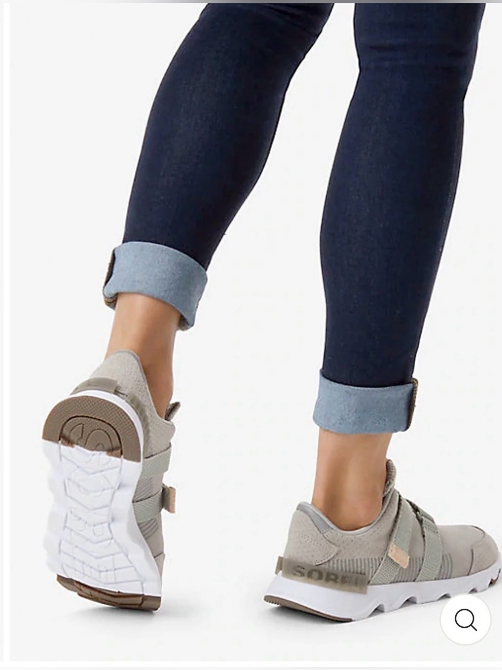 Sorel Women's Taupe Velcro Strap Sneakers